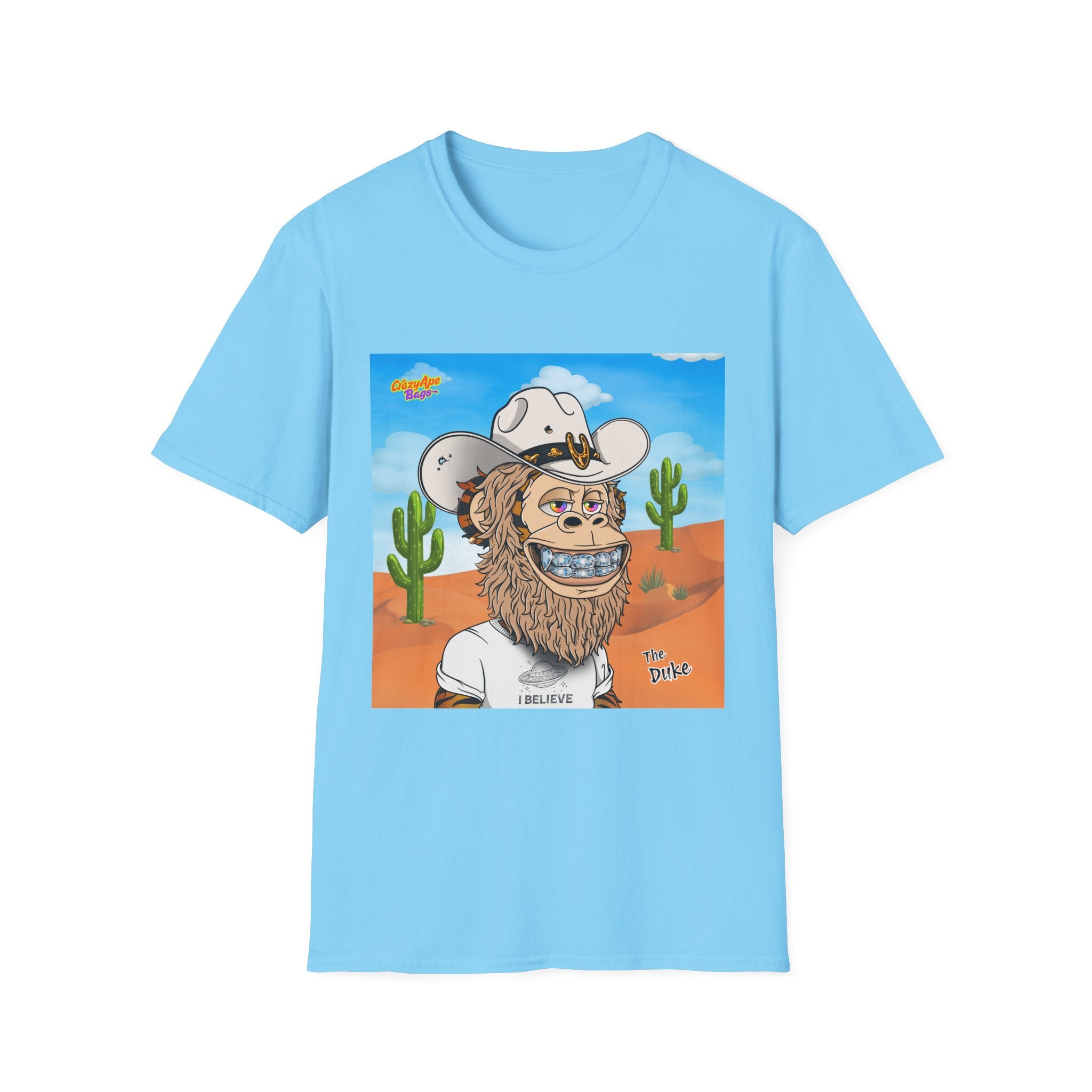 The Duke Desert Cowboy Tee | Graphic T-Shirt, UFO Ape Back Print